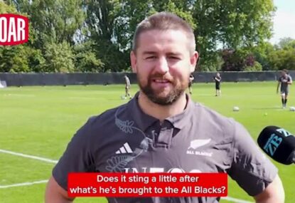 WATCH: 'Shag, what are you up to?' - The moment Dane Coles found out Steve Hansen is in camp with the Wallabies
