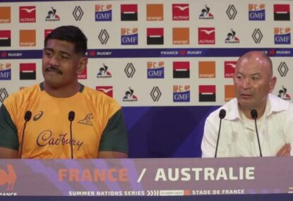 FULL PRESSER: Eddie Jones and Will Skelton on France loss, WC prep and more