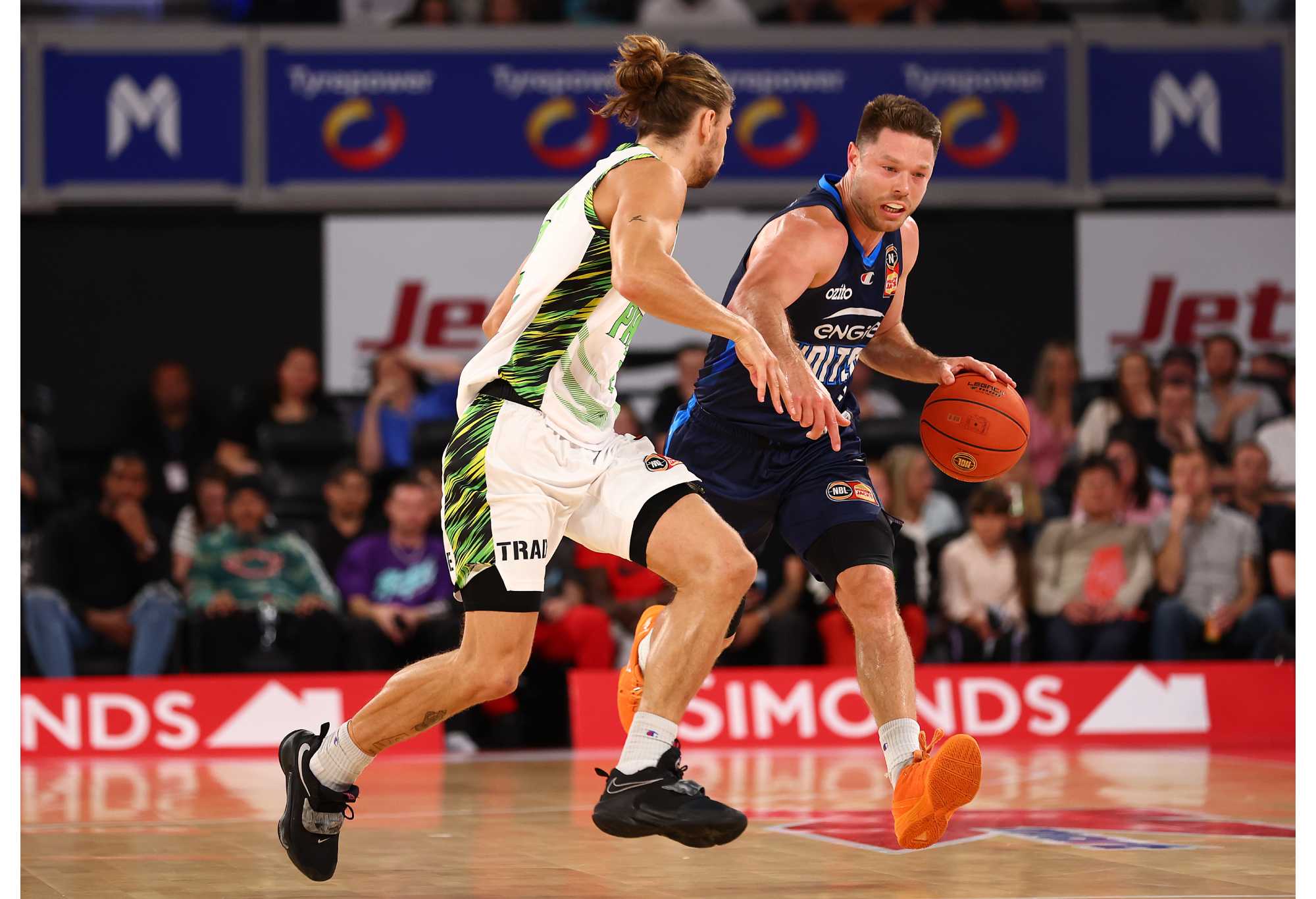 MELBOURNE, AUSTRALIA - SEPTEMBER 28: Matthew Dellavedova of United in action during the round one NBL match between Melbourne United and South East Melbourne Phoenix at John Cain Arena on September 28, 2023 in Melbourne, Australia. (Photo by Graham Denholm/Getty Images)