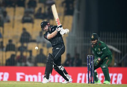 Williamson gets Kaned in painful return from knee injury as Black Caps bring up third World Cup win with a bang