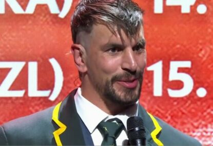 Eben Etzebeth sporting new hairstyle thanks to a dodgy late-night trim during RWC celebrations