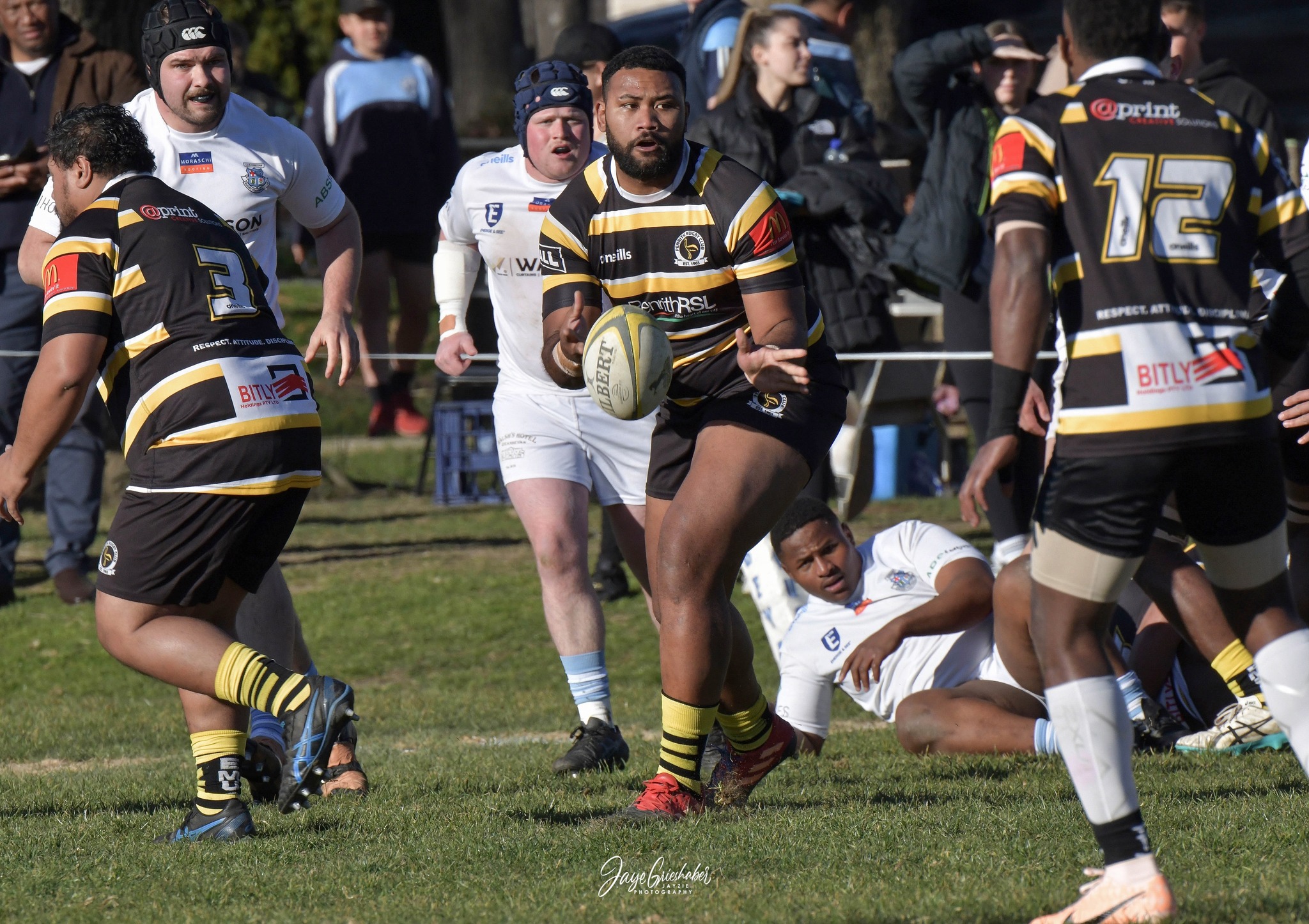 Penrith in action against the Queanbeyan Whites. Source: Jayzie Photography
