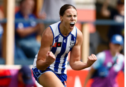 Kangaroos AFLW tyro Jasmine Garner voted best of the best by her peers... One night after being snubbed by the umps at the AFLW Best and Fairest