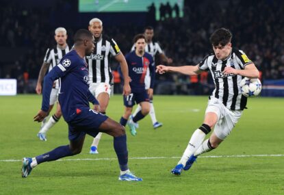'What a load of s--t': Newcastle left fuming after VAR 'robbery' cruels Magpies out of famous PSG win