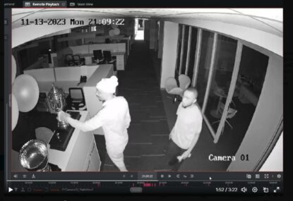 CCTV catches incredible moment thieves touched the World Cup - but decided to steal whisky and laptops instead