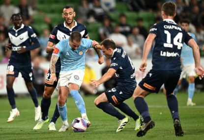 Controversy reigns as ref denies Maclaren perfect response to Socceroos snub in feisty Melbourne derby