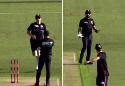 COMMENT: BBL Pom's disgraceful ump incident deserves bigger ban - and shame on Aussie icon for 'both-sidesing' it