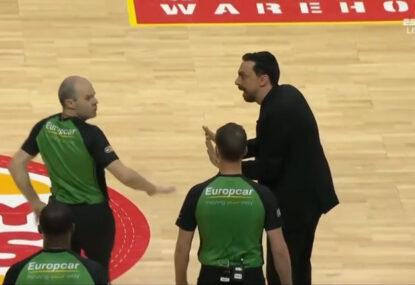 NZ Breakers coach ejected as part of the NBL's crackdown on referee abuse