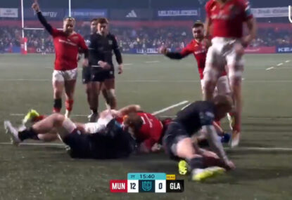 WATCH: Munster carve up opposition for phenomenal team try from their own 22!