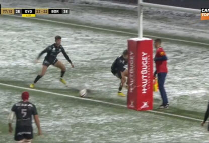 WATCH: Snowy conditions cause hilarious, controversial Top 14 try that decides the game