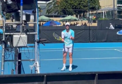 'Don't talk to me!' Serbian tennis player rages, refuses to play after controversial call at crucial stage of Adelaide loss