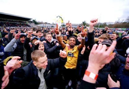 Maid in heaven: Absolute scenes as sixth-tier battlers pull off massive upset to reach FA Cup fourth round
