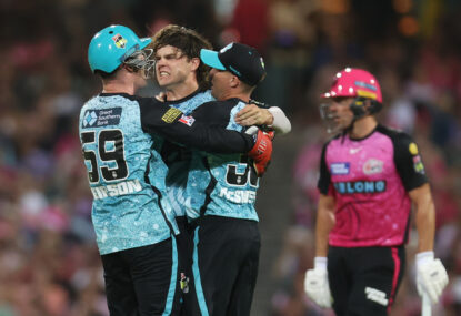 Can't beat the Heat! Neser's relay catch stunner sums up brilliant Brisbane's second BBL title as Sixers smashed