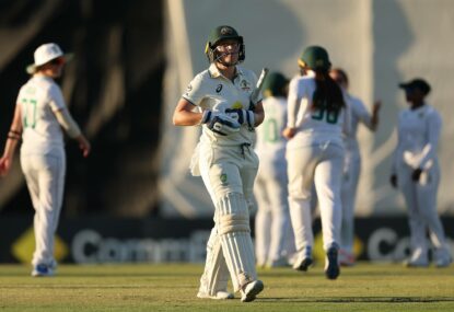 Heartbreak for Healy as she matches Mitch's 99 in Australia's day of dominance over Proteas