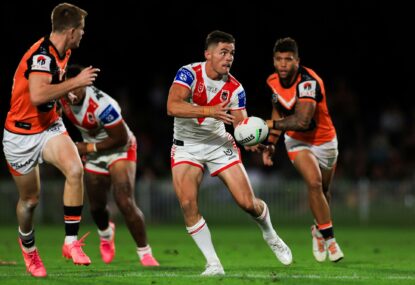 Trial Takeaways: Dragons dazzle but Tigers terrible, Dolphins sweat on star's injury, Storm swamp Knights, Broncos sink Manly