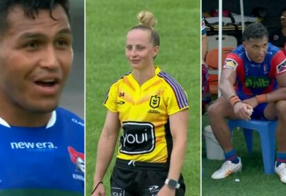 'Switcharoo': Laughter all round at the tactic to try and avoid Jacob Saifiti's sin-binning