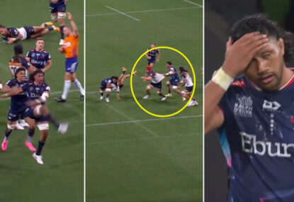 Needless infringement robs 'pumped' Rob Leota, Rebels fans of first try of the season