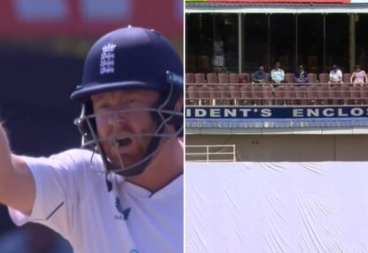 WATCH: 'Every time!' Bairstow cracks it, starts whingeing about distractions above the sightscreen!