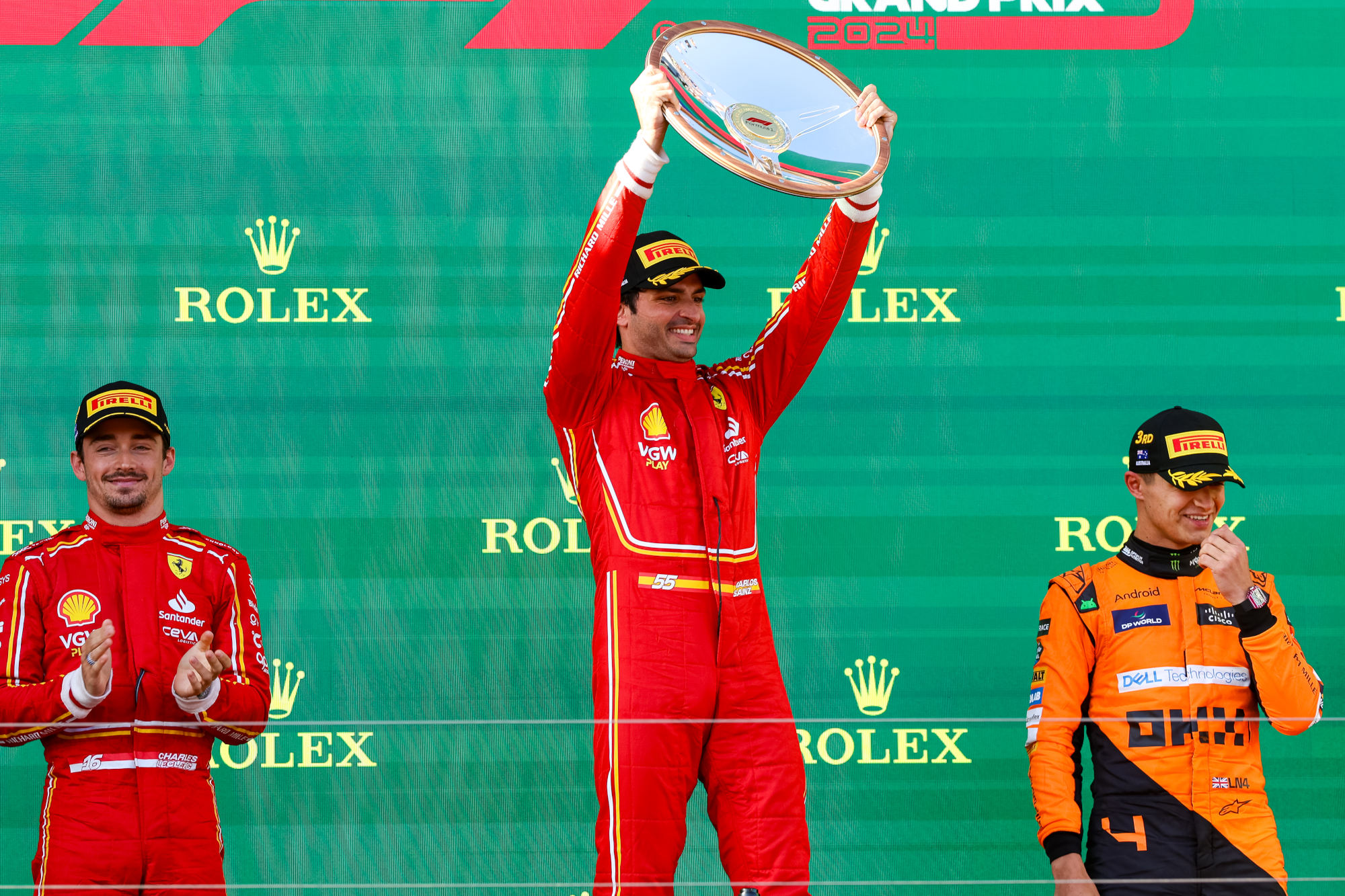 Carlos Sainz Australian F1 Grand Prix Podium