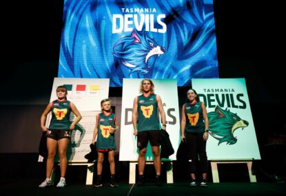 Devils ready to raise hell: AFL's newest club goes back to the future with traditional jumper as stadium furore rages on