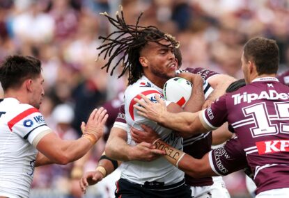 Sea Eagles rock Roosters to show they're the real deal in 2024 - with a little help from Bunker's blurred tunnel vision