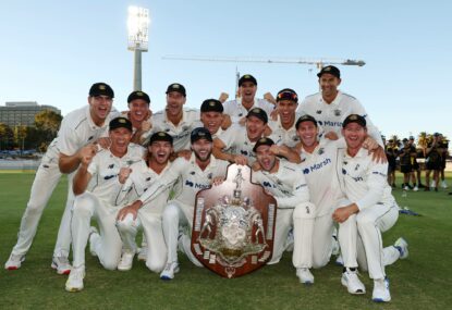 Unstoppable WA wallop Tassie to complete unprecedented 'triple double' of Shield and one-day titles