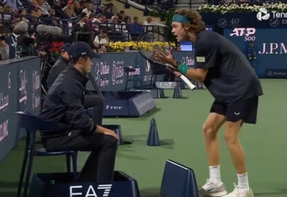 'Fing Moron' : Rublev defaulted after abusing Russian speaking linesman -  in Russian