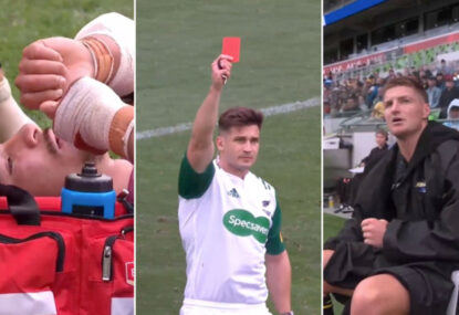 Jordie Barrett red card sparks controversy as rattled Petaia doesn't have to go off