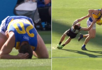 WATCH: Eagle gets revenge for Zak Butters' rib-tickler in the most brutal fashion possible