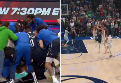 WATCH: Dallas goes wild after Kyrie Irving's epic buzzer beater to defeat defending champions