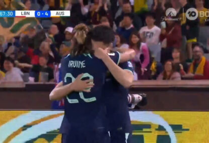 'Dissolved into tears': John Iredale's reaction to his first Socceroos goal was just so wholesome