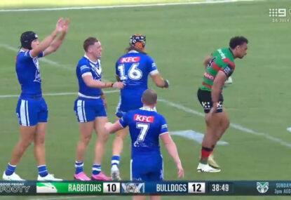 WATCH: 'Has to be!' Andrew Johns 'can't believe' it as Souths centre escapes sin bin