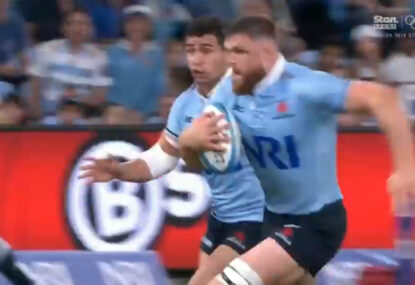 Forwards can pass: Waratahs pack combine for great Lachlan Swinton equalising try