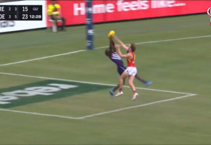 WATCH: Is this the spoil of the year... or were the Dockers robbed of a free?