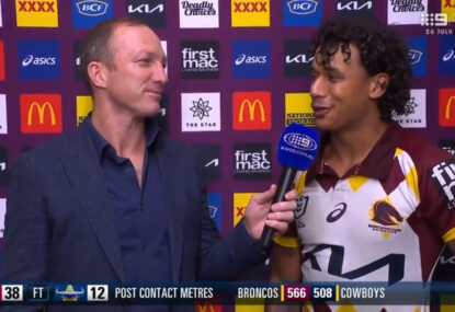 'In one ear and out the other': Tristan Sailor's cheeky reveal about dad's pre-game advice