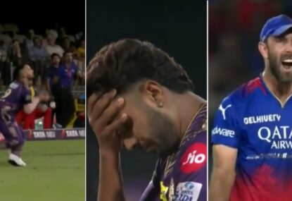'What's going on here?' Maxwell rages after failing to cash in on two dropped sitters
