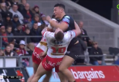 'It's a bad one!' Was Super League prop lucky to avoid being sent off for nasty high elbow?