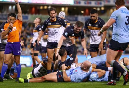 Brumbies make it 12 straight against Tahs as Bell hobbles off in worrying sign for Wallabies