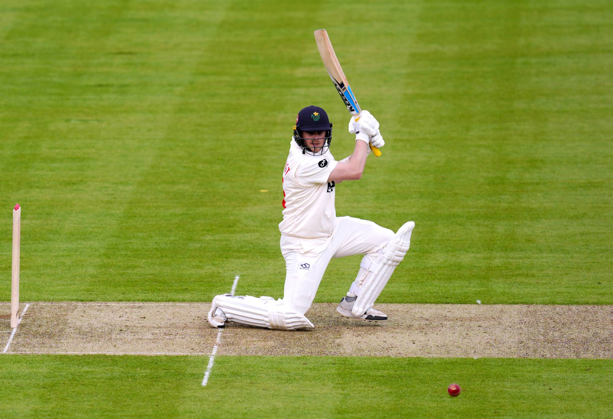 Glamorgan's Sam Northeast hits out during day one of the Vitality County Championship match at Lord's, London. Picture date: Friday April 5, 2024. (Photo by John Walton/PA Images via Getty Images)