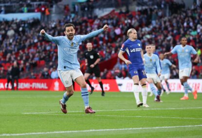 'Unacceptable': Pep rages over schedule after Silva's golden strike lifts City into FA Cup final, Gunners go top in EPL title race