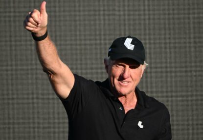 'The boss is here': Greg Norman LIVs his best life as Augusta fans welcome back divisive Aussie after 'petty' snub
