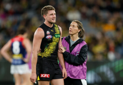 AFL News: 'Common sense prevailed' - Bizarre boundary ump incident ticked off, Tigers' odd claim on star's injury