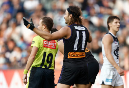 Footy Fix: No, the umpires didn't gift Carlton the game - but Freo sure did