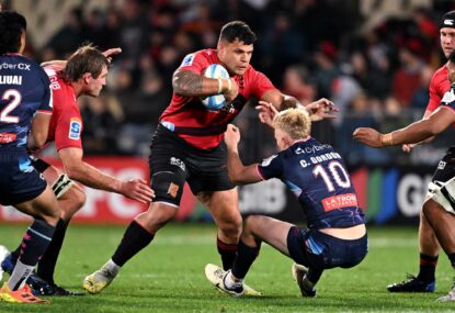 'We got our pants pulled down': Rebels smashed in reality check as Crusaders keep finals hopes alive