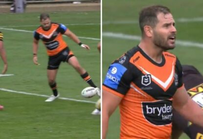 'Are you serious?' Sezer can't believe it as ref incorrectly rules 1000-IQ play a knock-on