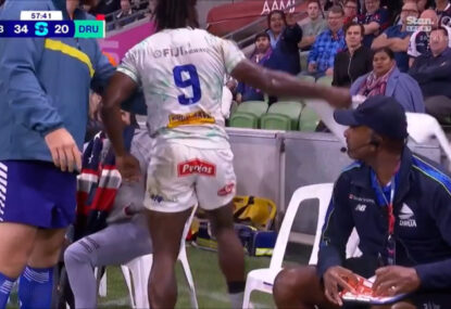 WATCH: The moment Frank Lomani was allegedly racially abused after red card
