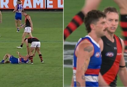 WATCH: 'That's fantastic' - Darcy Parish's ultra-classy gesture for Liberatore after collapse praised