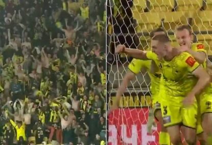 WATCH: Absolute SCENES as Wellington go nuts over 94th-minute winner to sink Victory