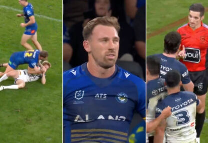 'Watch your actions': Two Eels get put on report for the one tackle... Cowboys cop the talking-to