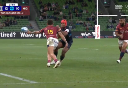 Highlanders pay the price for failed intercept brain snap with a sin bin and penalty try